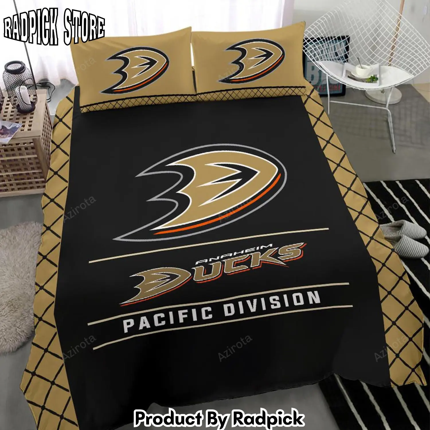 Radpick anaheim ducks bedding set rp3278796